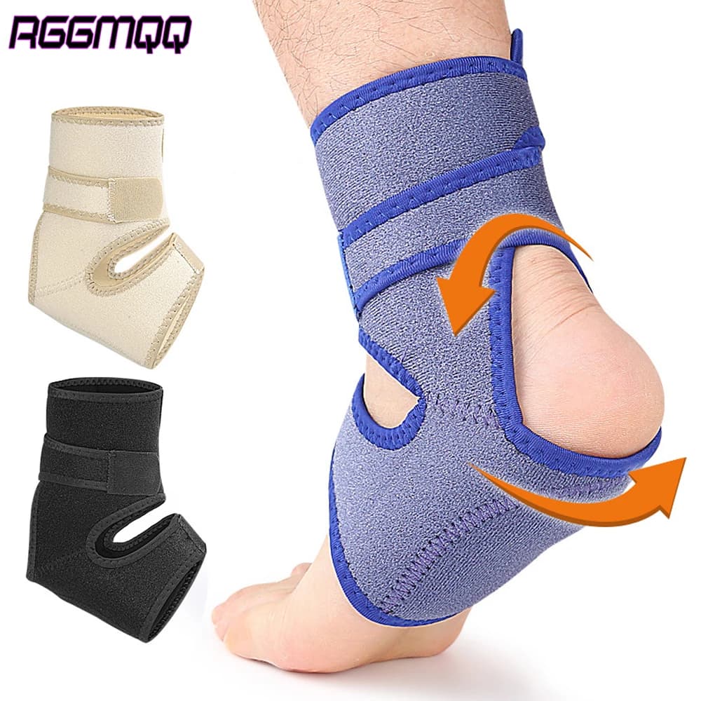1 Pezzo Fascia Compressiva per Caviglia con Cuscinetto in Silicone - Supporto per Distorsioni, Affaticamento del Piede, Fascite Plantare e Sollievo