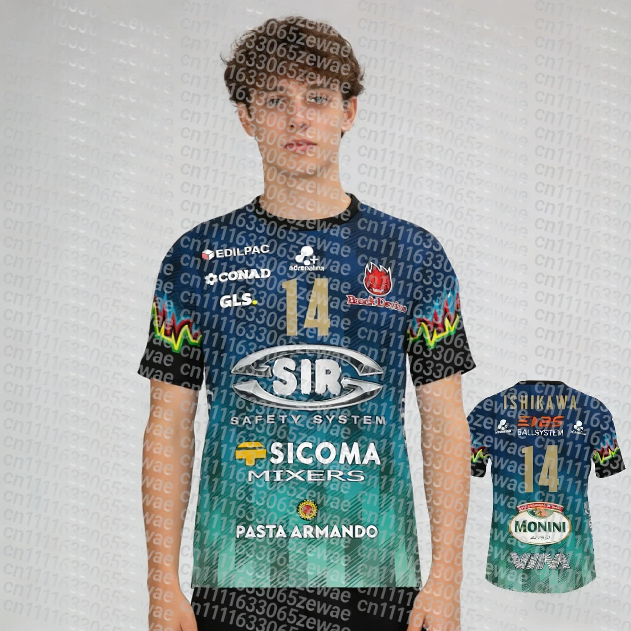 New Collection 2026 SAFETY PERUGIA, T-Shirt Sport Unisex, Comfortable and Breathable, Fashion 3D Clothing