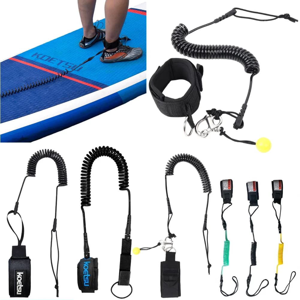 Sup Board Piede Gamba Corda A Sgancio Rapido Surf Stand UP Paddle Board Guinzaglio Alla Caviglia Tavola Da Surf Elastica Corda Del Piede di Sicurezza Accessori