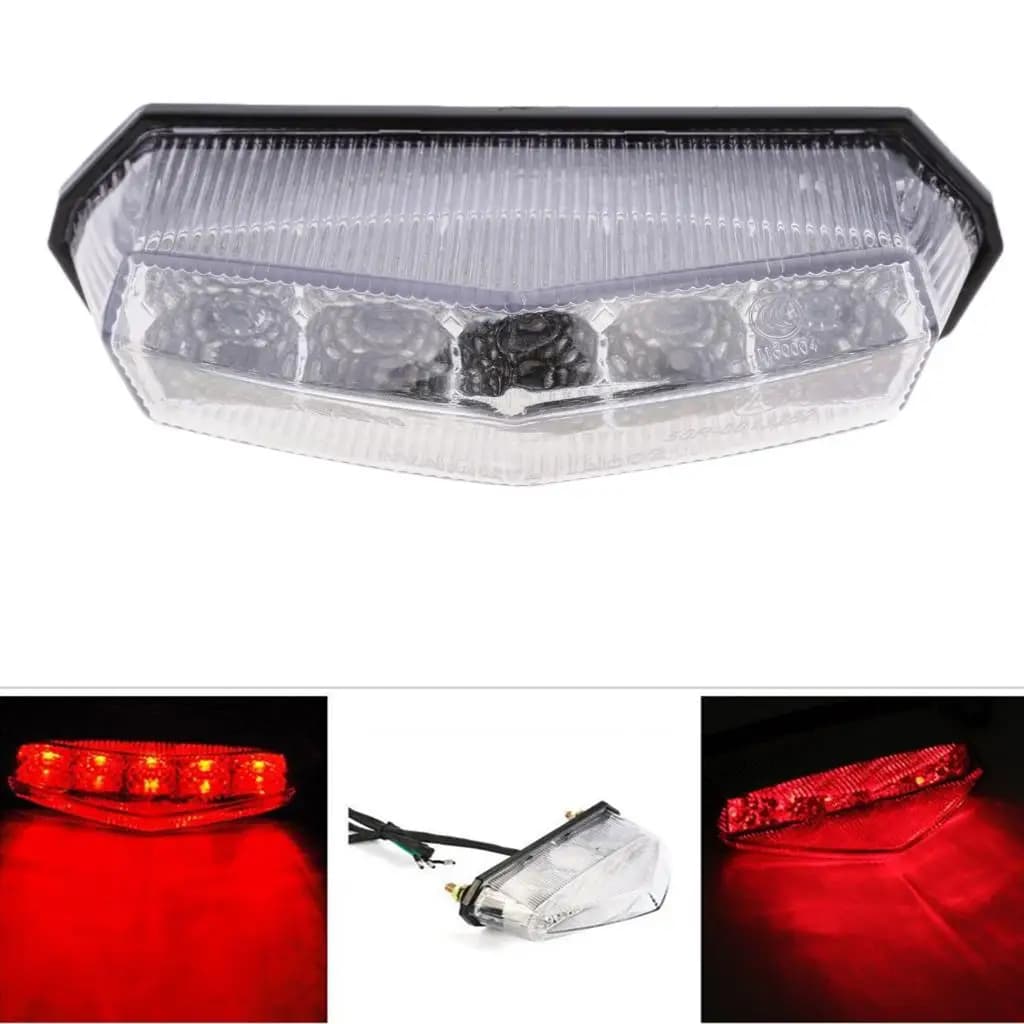 LED Rear Light for Moto Super Luminosa with Brake Function and Direction indicator for ATV, Scooter and E-bike