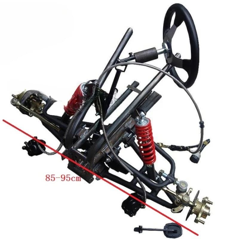 Kart, passeggino, con sospensione al volante anteriore Nuova condizione Supporto in metallo Ammortizzatore con braccio oscillante
