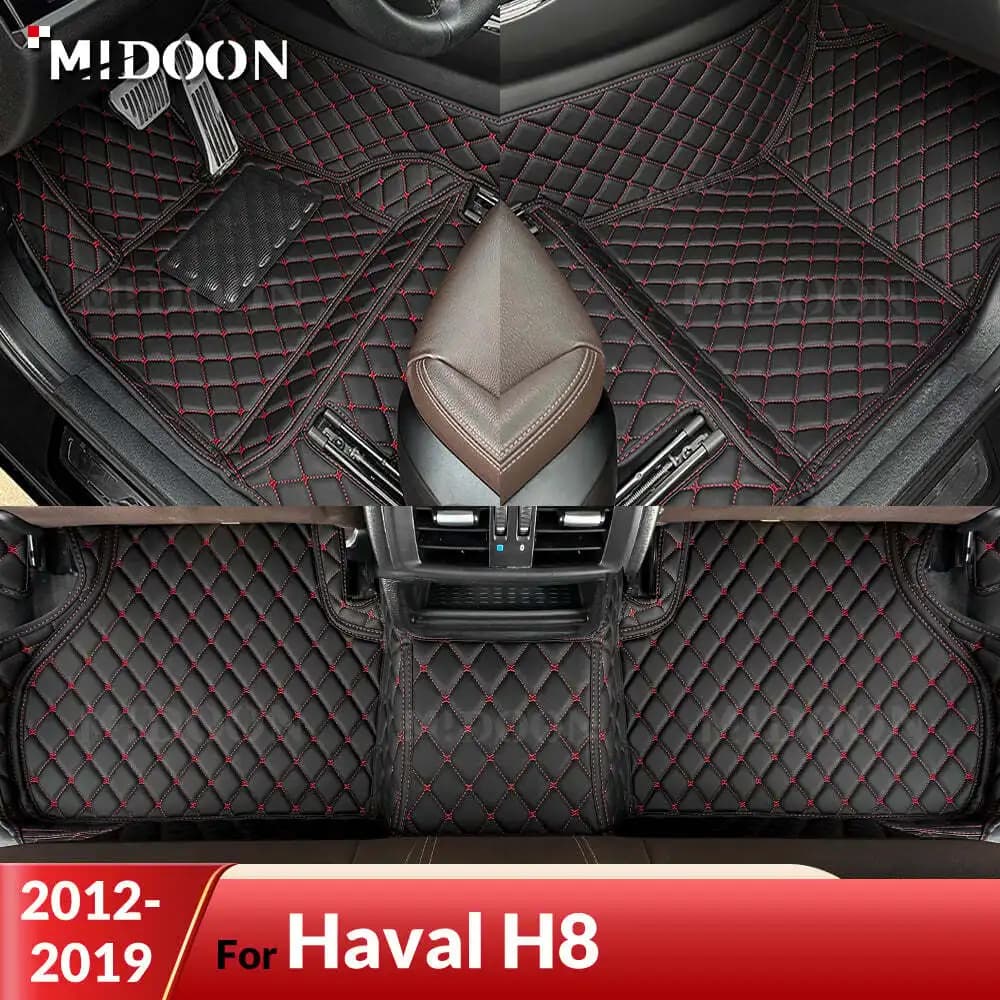 MIDOON Tappetini auto per Haval H8 2012 2013 2014 2015 2016 2017 2018 2019 Tappetini auto personalizzati Accessori interni auto