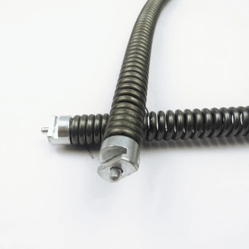 1M Lungo 16mm Diametro Cucina Wc Scarico Spazzola per la Pulizia Fogna Draga Tubo Molla di Draga con Connettore per Impianti Idraulici Domestici