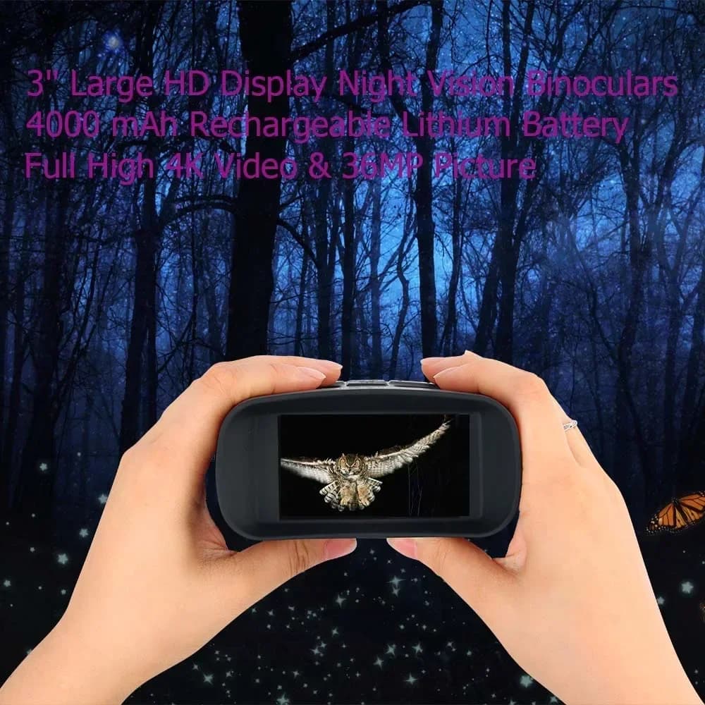 Binocolo Display HD da 3,0 pollici Dispositivo di visione notturna digitale a infrarossi Batteria al litio ricaricabile 4K1088P Registra video NV4000