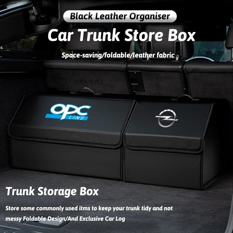 Bagagliaio di un'auto Organizzatore Box In Pelle Pieghevole Storag Bag Strumento Per Opel Astra GTC Insignia Antara Meriva Zafira Vectra Mokka Corsa