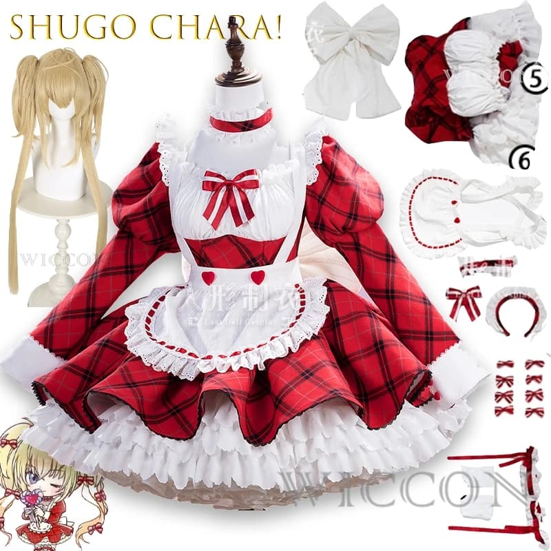 BShu Go Chara Tsukiyomi Utau Cameriera Cafe Vestito Cosplay Anime Lolita Dolce Gotico Costume di Moda Kawaii Halloween Natale Cos