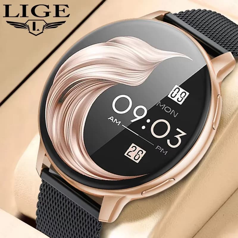 LIGE 2025 Astuto Della Vigilanza Delle Donne di Chiamata Bluetooth Quadranti Personalizzati Orologi Monitor di Ossigeno Nel Sangue Sport Uomini Smartwatch Signore Per Android IOS