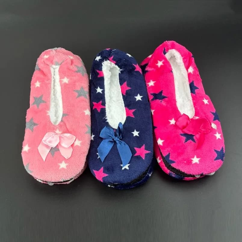 Winter hot slippers from woman's home star thick fur plush non-slip sole pretty funny blanket for home soft women's floor shoes