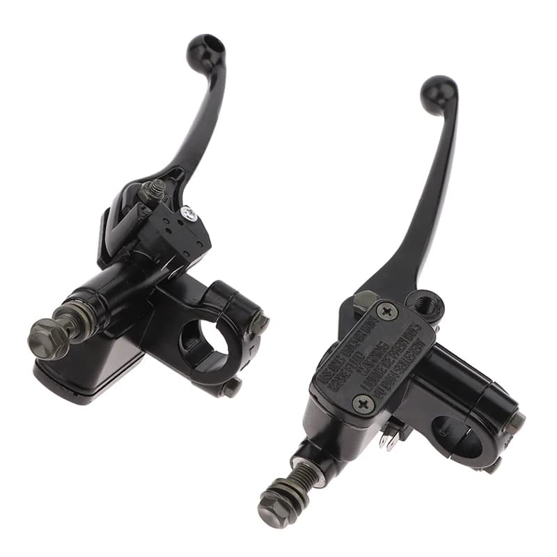 Sinistra/Destra 7/8 "2MM Pompa Freno Moto Cilindro Maestro Anteriore Leva Freno Idraulico Per Dirt Pit Bike ATV Quad Ciclomotore Scooter
