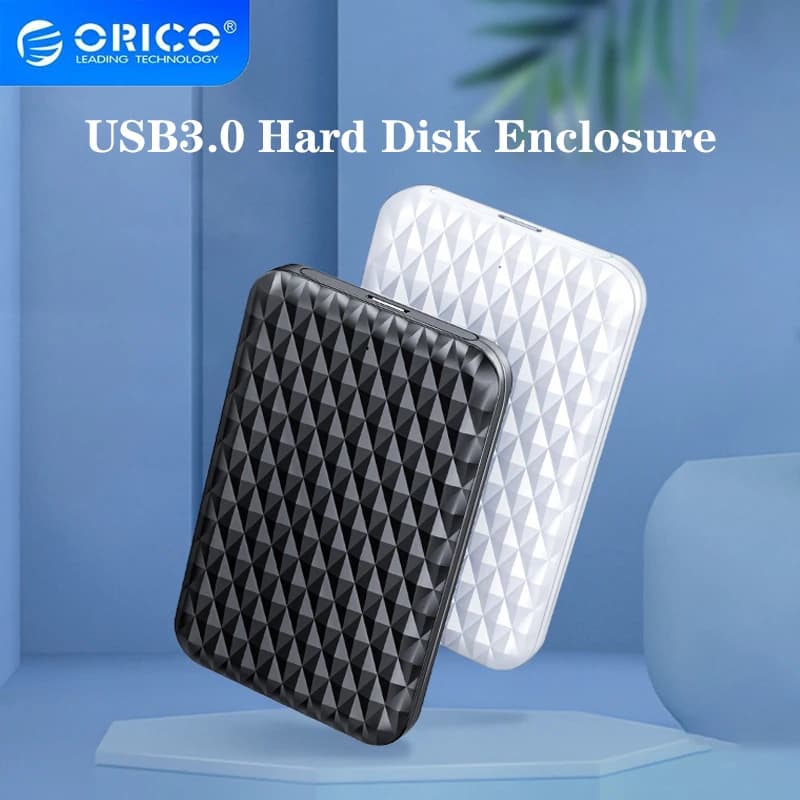 ORICO Custodia per HDD da 2,5 pollici Tipo C Custodia per disco rigido esterno SATA a USB 3.1 Custodia per HDD SATA HDD SSD Custodia Supporto UASP