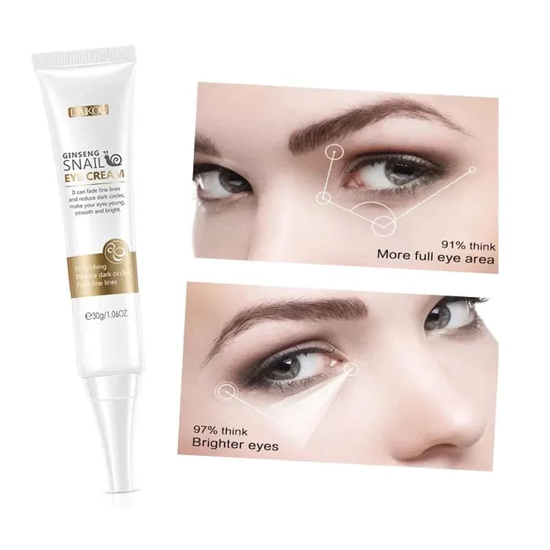 30g Ginseng Lumaca Crema Per Gli Occhi Peptide Collagene Siero Anti Rughe Niacinamide Essenza Rassodante Lifting Cura Degli Occhi Cosmetici di Bellezza