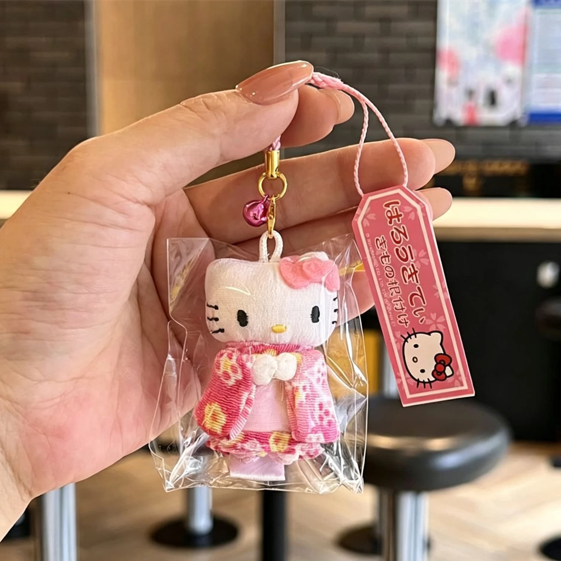 Hello Kitty Sanrio Kimono Colorful Clothing Series Weaving Rope Style Cartoon Keychain Backpack Decoration Pendant Holiday Gifts