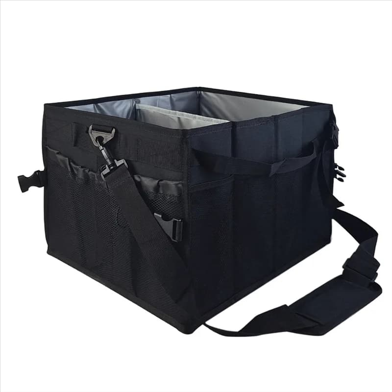 ABGR-Grill Borsa da picnic Organizzatore con porta asciugamani di carta Borsa da barbecue per mantenere la grigliatura di spezie Strumento per auto da viaggio da campeggio all'aperto