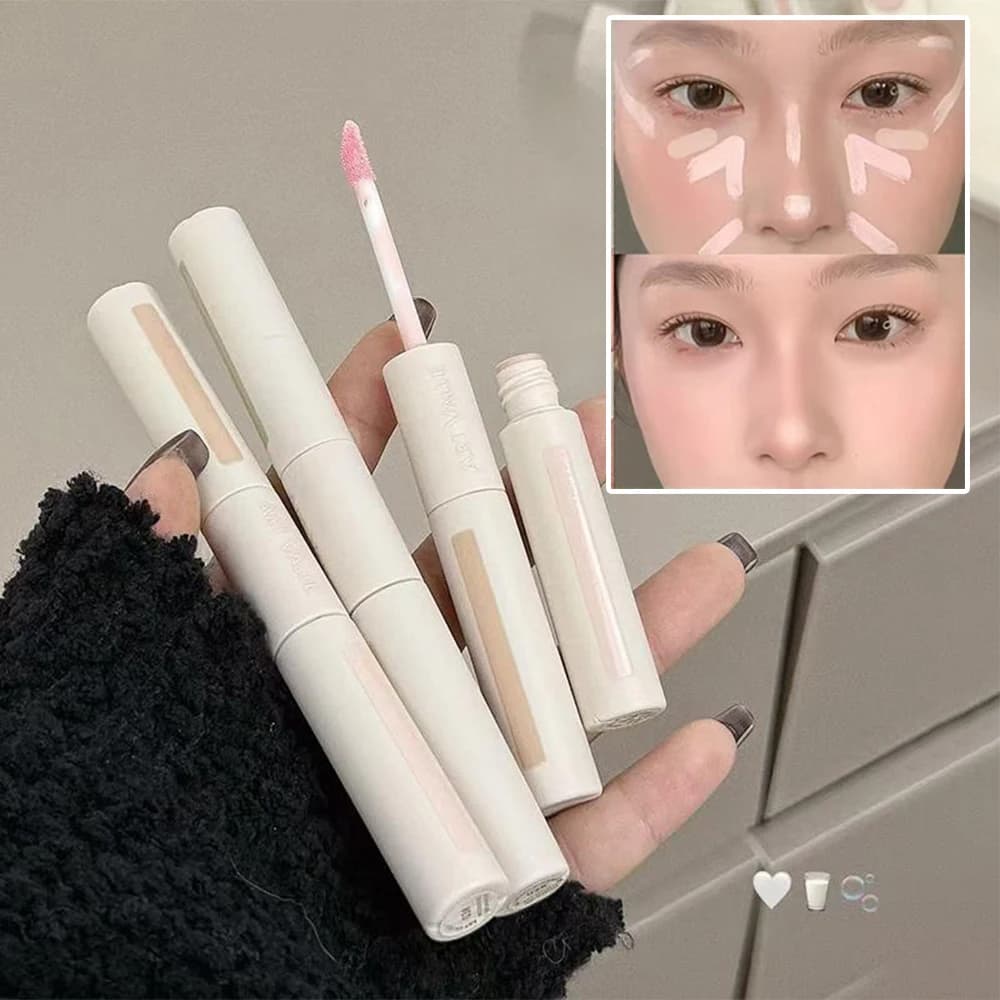 ART VALUE Double-end liquid foundation Corrector base Waterproof cover Black circles Macchia Signs of acne Macchie Makeup