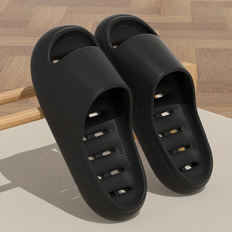 2026 Summer Non Slip Shower Slippers for Women Men Indoor Soft EVA Quick Drying Bath Slippers Couple Non Slip Flat Home Sandals