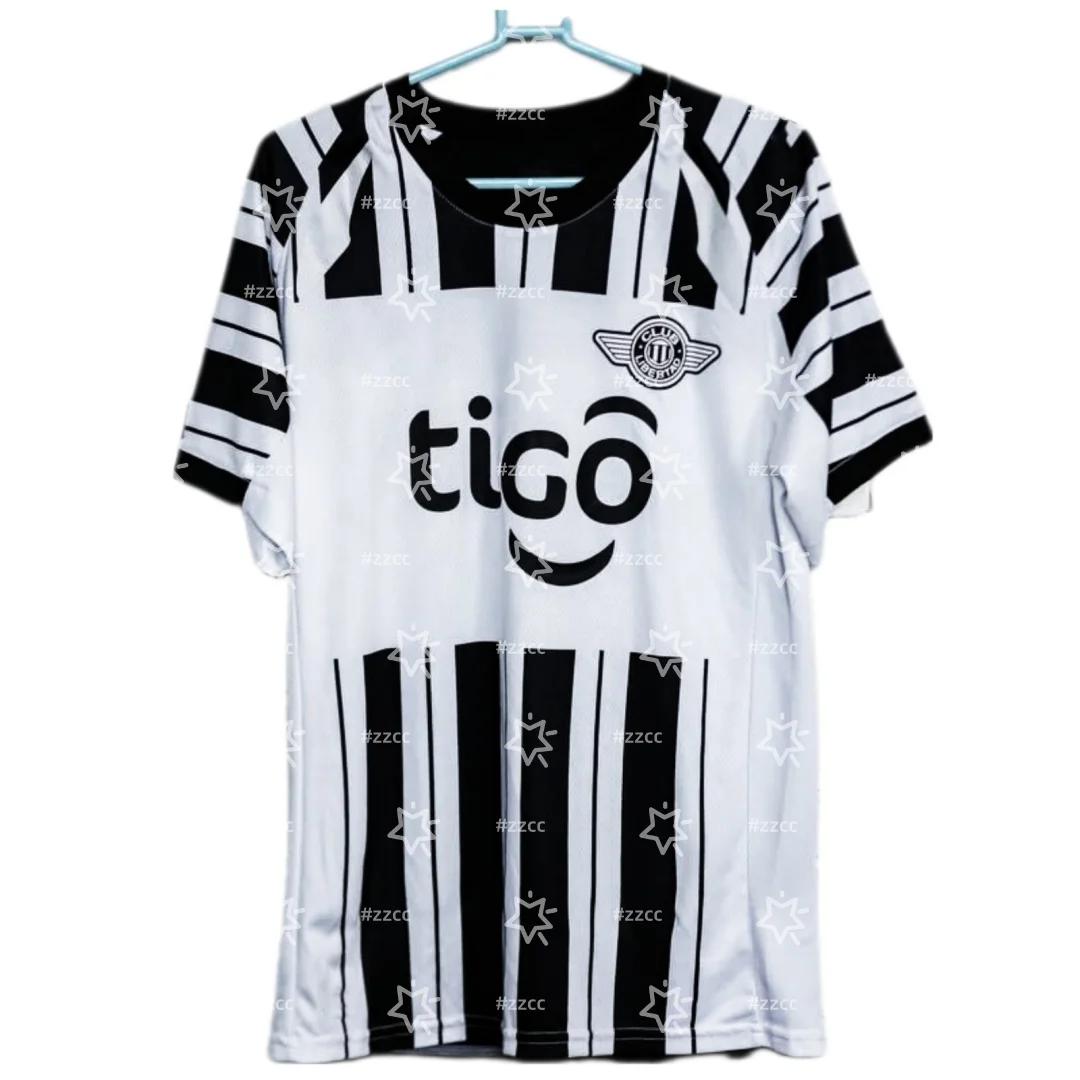 Maglia da calcio Home Club Libertad 25-26, Set da allenamento, Regalo per tifosi di calcio, T-shirt sportiva estiva da uomo, T-shirt da bambino, T-shirt da surf
