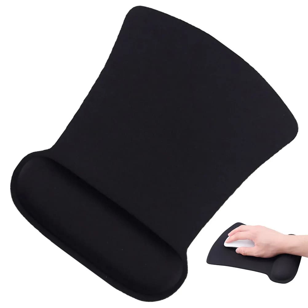 Tappetino per mouse per computer ispessito antiscivolo con poggiapolsi, design ergonomico, tappetino per mouse antiscivolo per laptop e ufficio