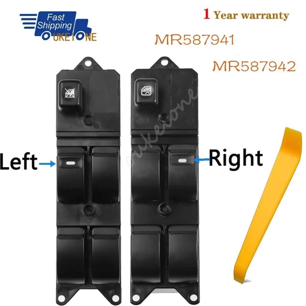 MR587941 MR587942 Per Mitsubishi Pajero Montero III 3 Lancer Triton L200 Sport Grandis Anteriore Sinistra o Destra Finestra di Potere Interruttore