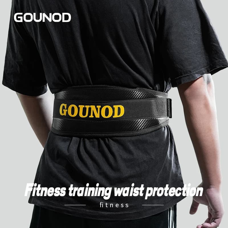 Cintura da sollevamento pesi GOUNOD 1PC per bodybuilding, fitness, powerlifting, supporto lombare per uomo e donna