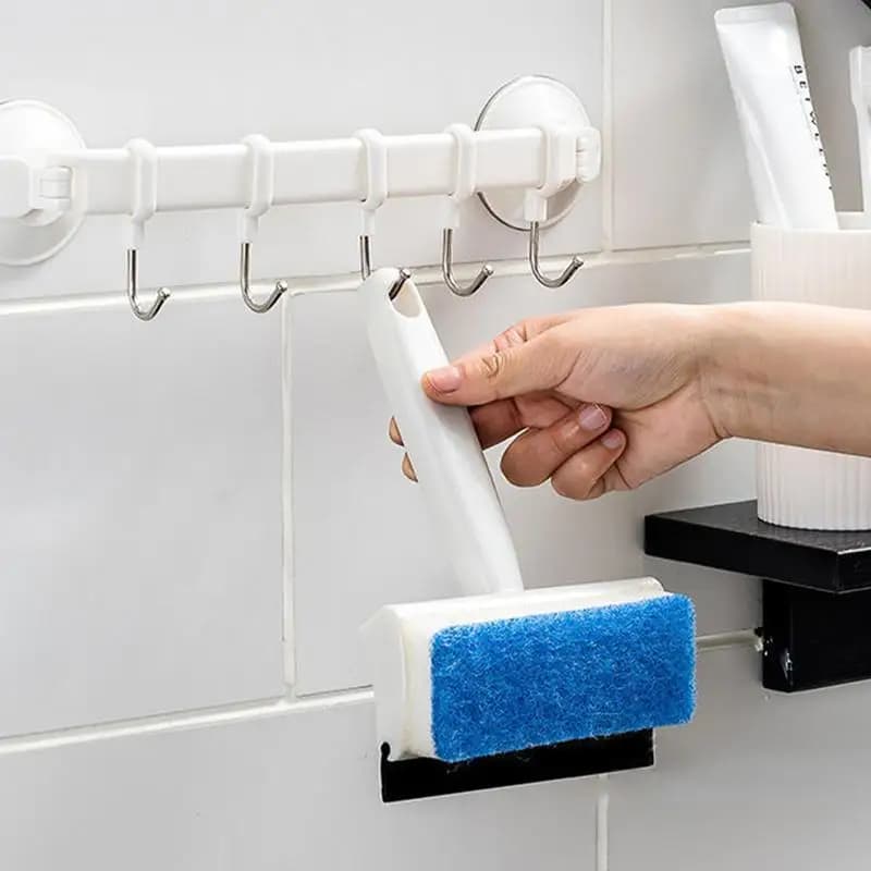 Automotive Oil Film Cleaning Brush Double-Sided Cleaning Brushes Oil Film Cleaning Brush Compact Windshield Cleaning Tool