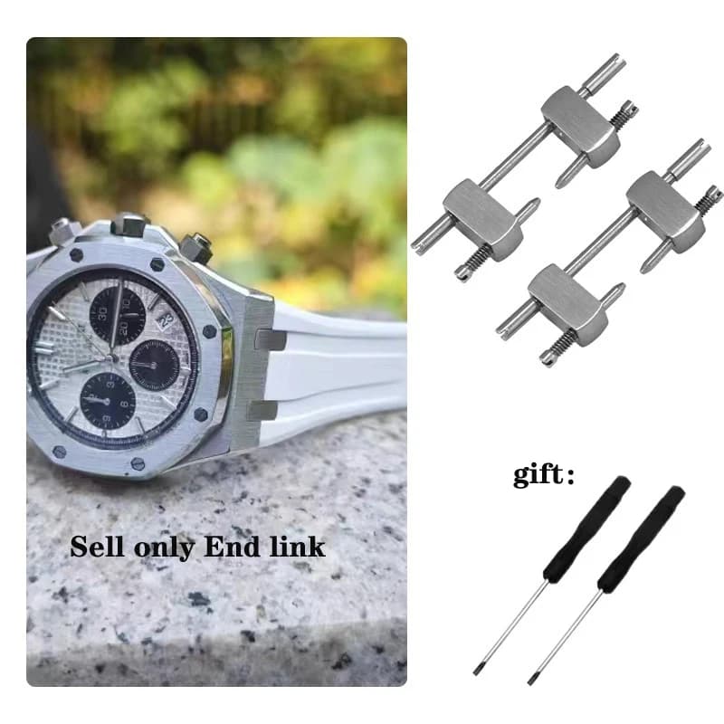 Kit di conversione collegamento finale da 3,5 mm per cassa dell'orologio con cinturino in quercia reale AP offshore Bracciale per accessori per orologi con cinturino per cinturino AP