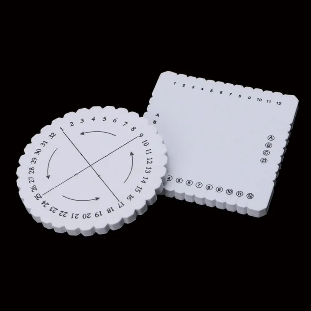 Disco intrecciato rotondo e quadrato/disco Piastra intrecciata Kumihimo Strumento fatto a mano Corda per cucire Tessitura Bordo di progettazione di gioielli