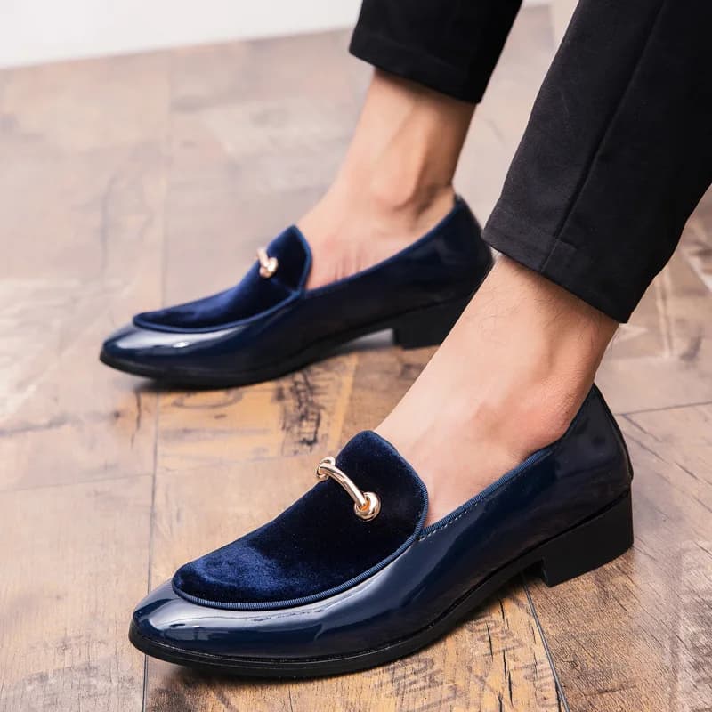 Scarpe da Uomo Eleganti per Affari, Mocassini Classici Slip-on, Scarpe di Lusso per Matrimoni, Scarpe Oxford in Pelle Italiana, Taglie Grandi