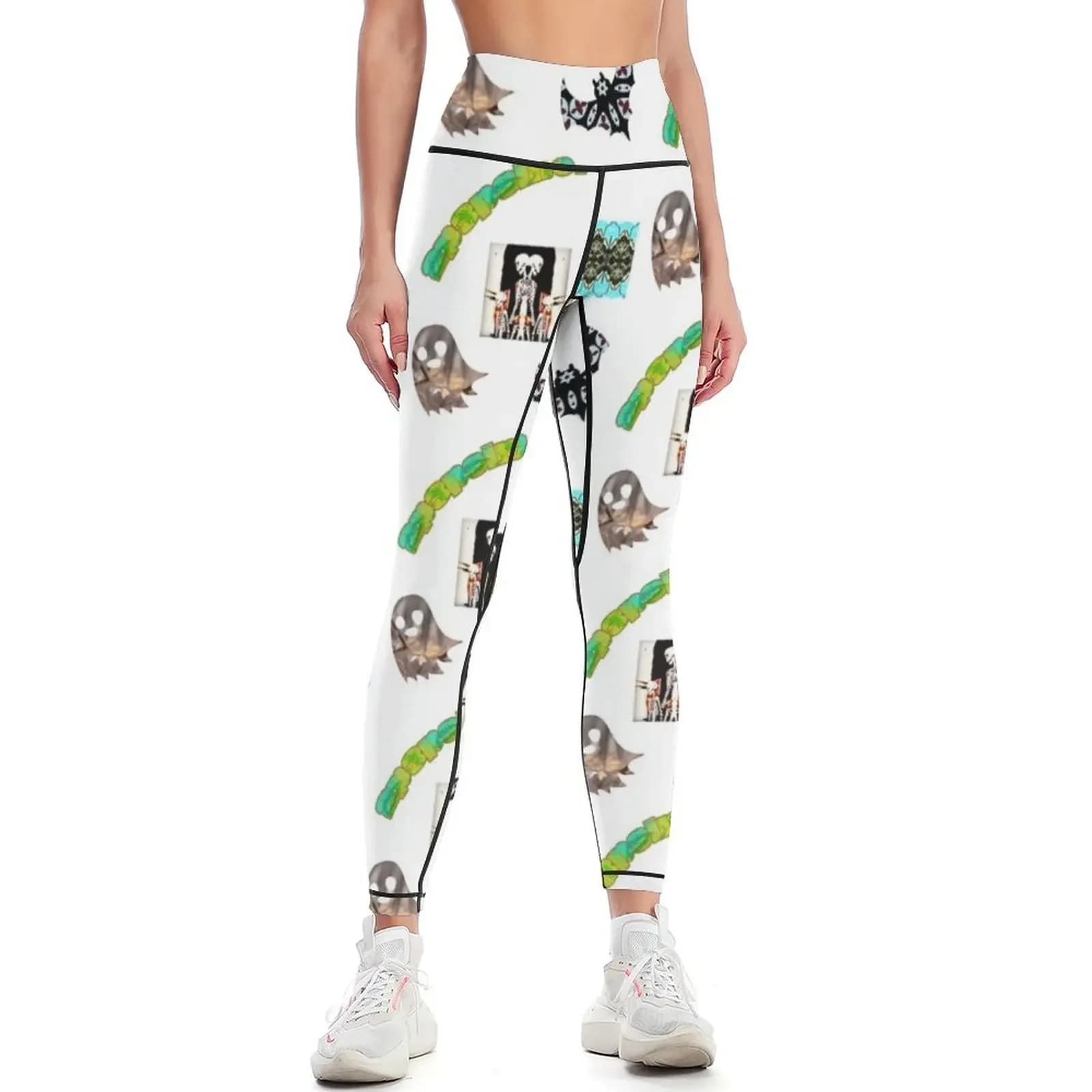 2p3psinc. Confezione di adesivi e magneti 1 Leggings Pantaloni jogger Abbigliamento da palestra Leggings push up Leggings da donna