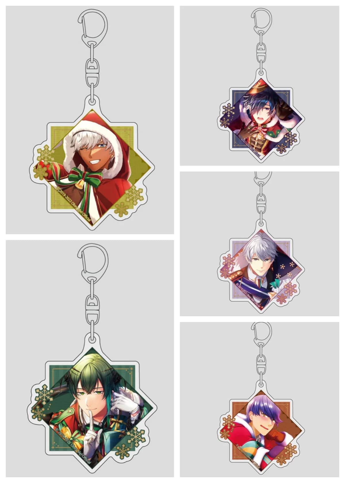 NEW Game Anime Obey Me! Acrylic Keychain with pendant Car Keychain Accessories for mobiles present Firend Christmas Gifts 6 cm