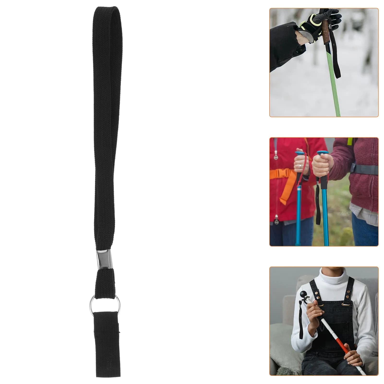 10 Pieces Stretch Straps for Walking Sticks, Hiking and Trekking, Adjustable Non-slip Lace for Sticks