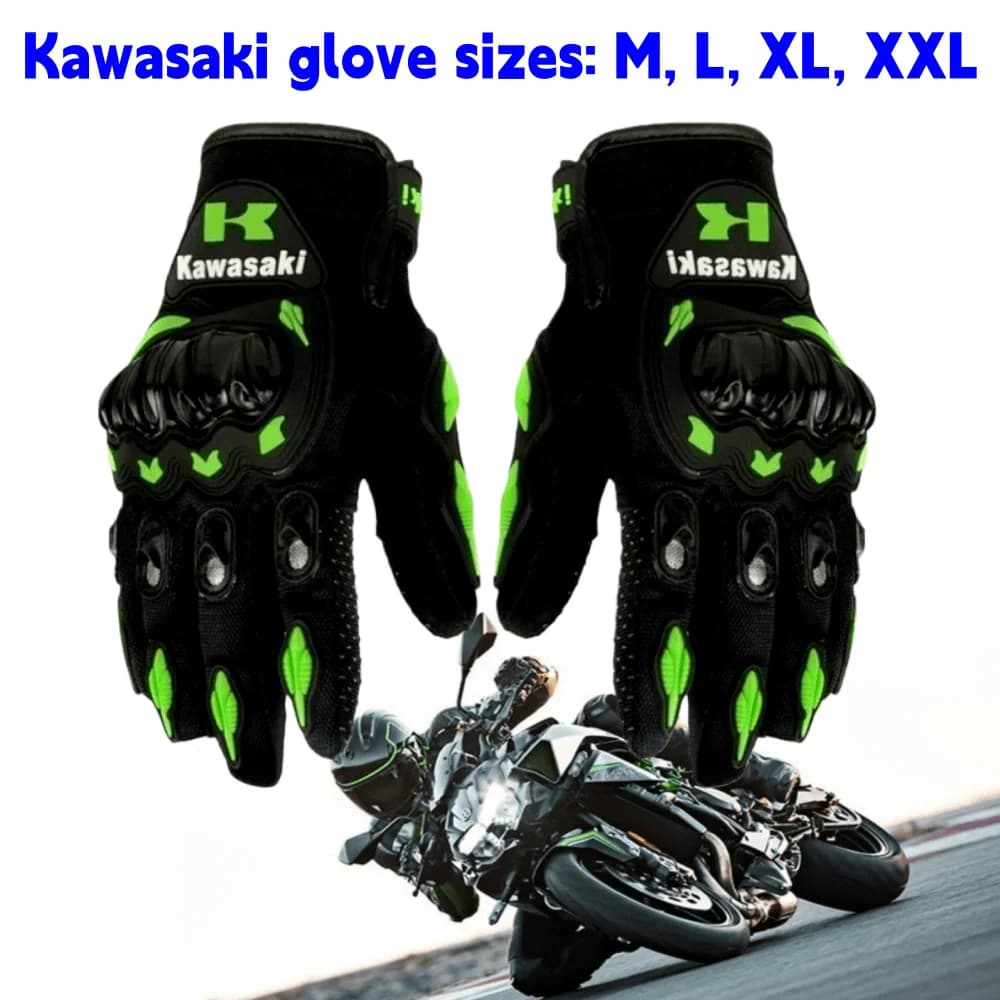 New Kawasaki motorcycle gloves, motocross gloves, motorcycle gloves for men and women, sports gloves
