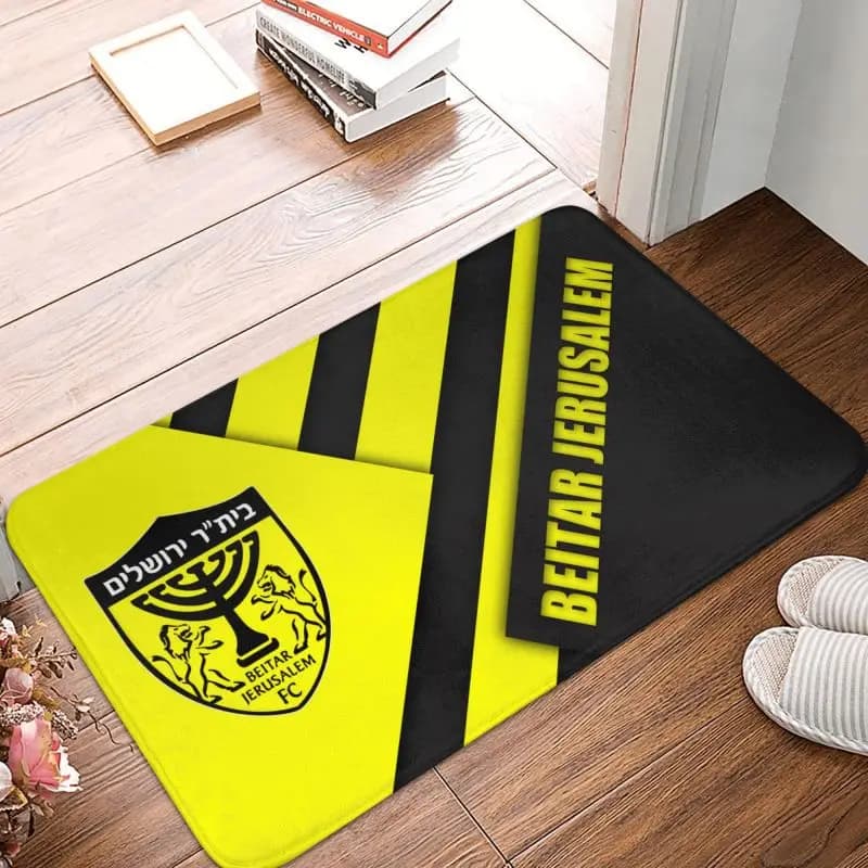 Beitar Jerusalem FC Stampa Zerbino Home Tappeto Decor Antiscivolo Morbido Soggiorno Camera da letto Tappeto per porta d'ingresso Tappetino