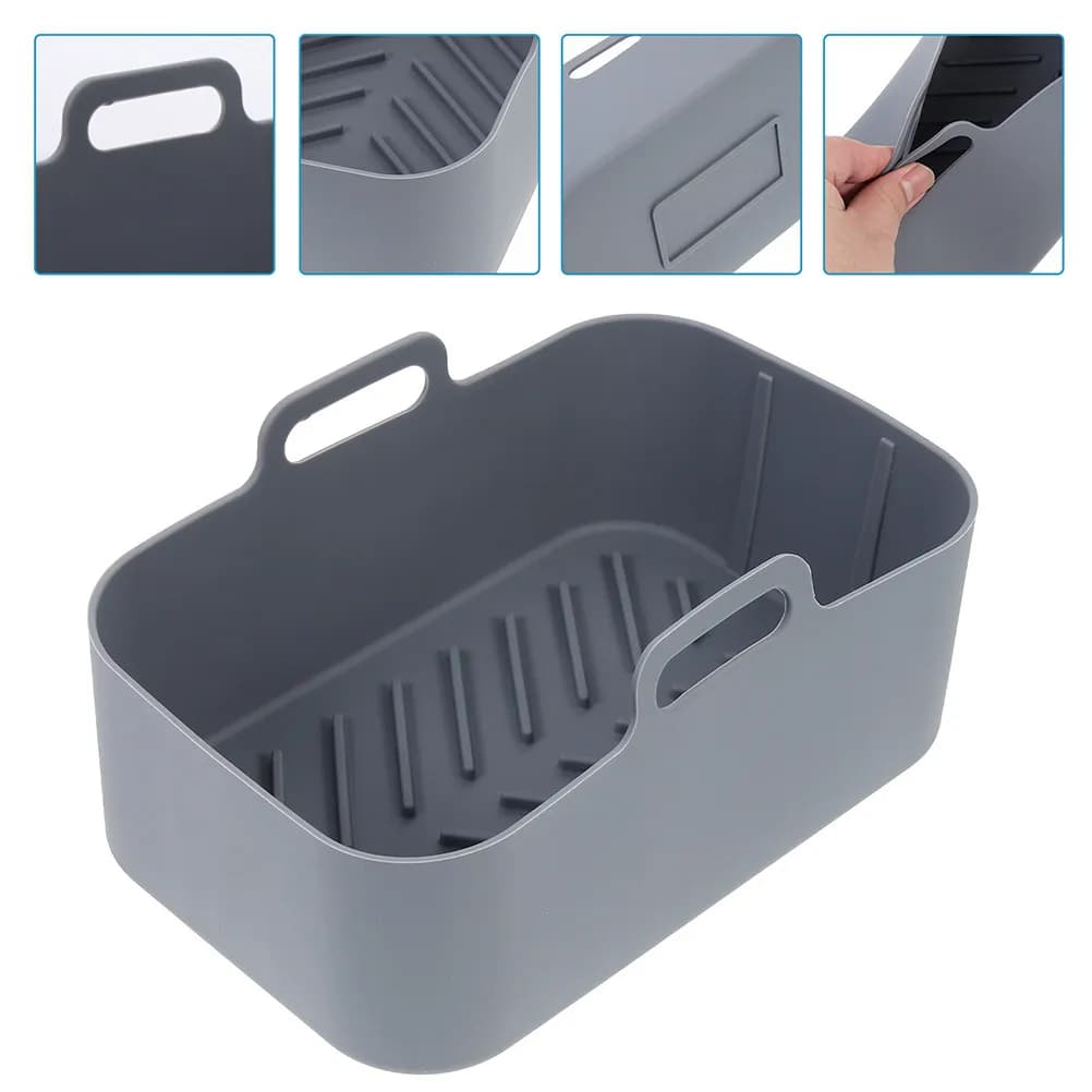 2 Pieces Silicone Carpets for Air Fryer, Anti-Agents, Heat Resistant, Reusable, Kitchen Accessories, Cleaning Tools, for Air Fryer Basket