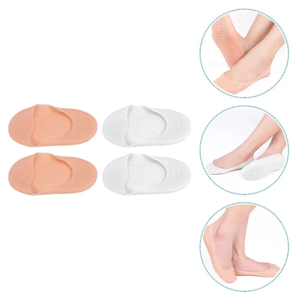 2Pairs Moisturizing Foot Care Socks Elastic Sebs Anti-Cracking Foot Protection Covers Daily Use Comfortable Soft Night