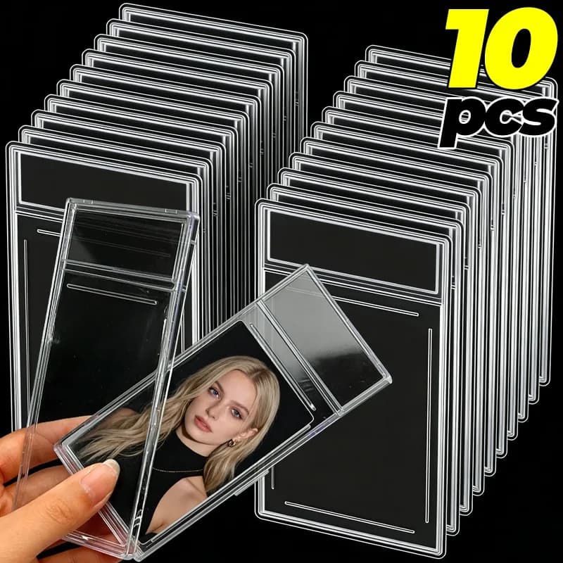 10/1 Pezzi Custodie per Carte Collezionabili, Protezioni in Acrilico per Carte da Baseball e Star, Cornici Espositive per Foto, Accessori