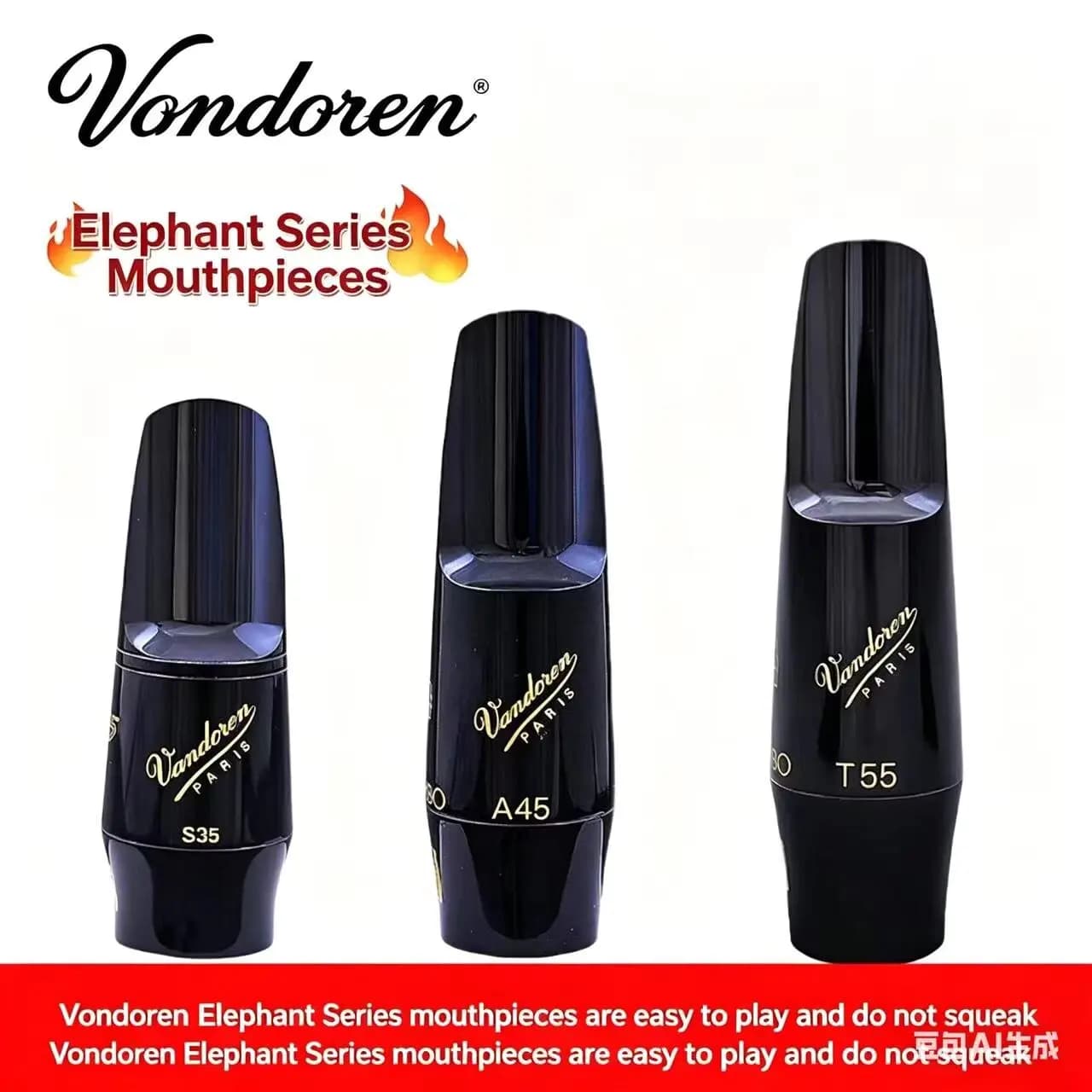Vandoren Elephant Series Ebonite Alto Soprano Tenor Saxophone Mouthpiece