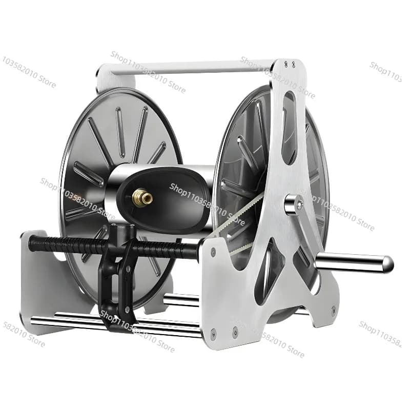 Garden Supplies High Pressure Stainless Steel Garden Hose Storage Hose Reel Cart for Garden Backyard