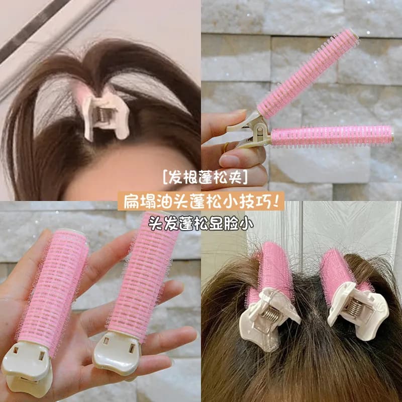 Clip per capelli autoadesiva Lazy Air Bangs Curler per volumizzare le radici, accessorio per lo styling dei capelli da donna