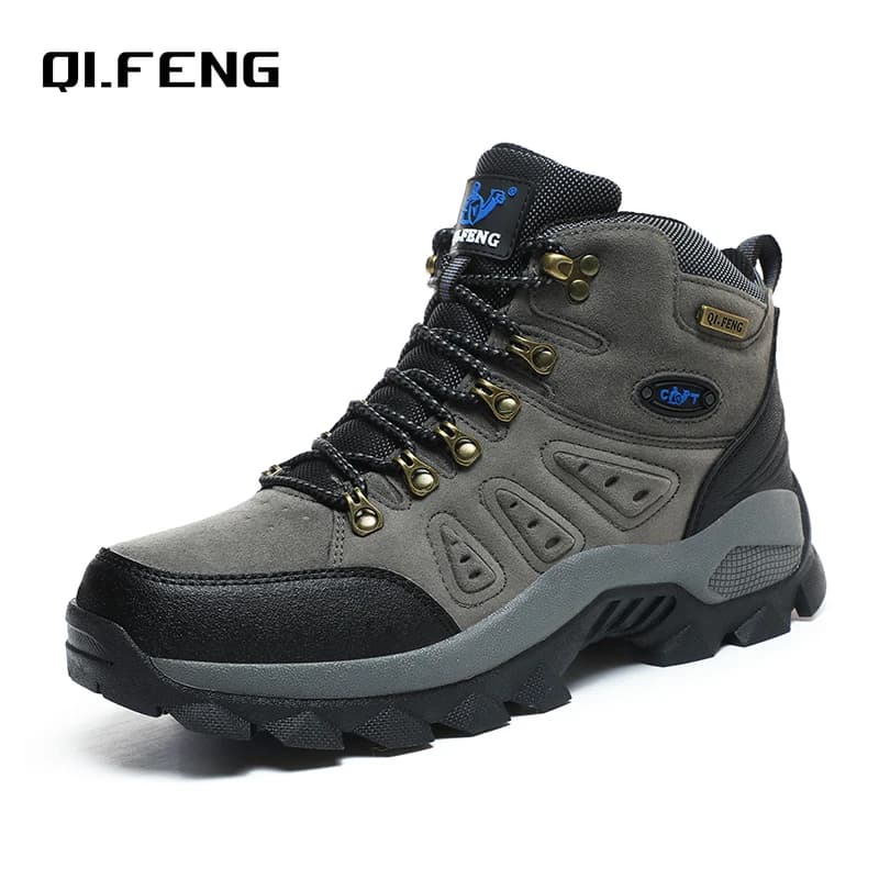 36-48 Autunno Inverno Uomo Donna Stivaletti Scarpe tattiche in pelle Nuovo Plus Calzature da passeggio classiche antiscivolo Escursionismo estivo
