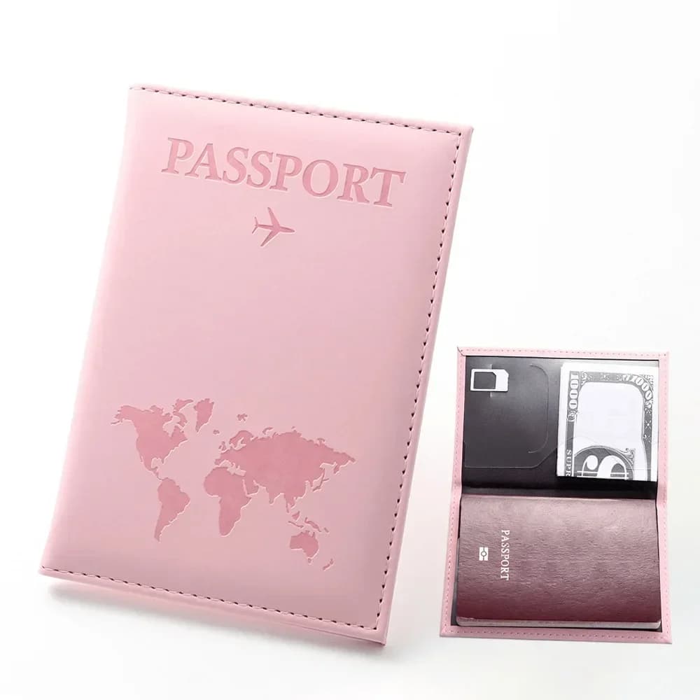1PC moda PU copertina per passaporto semplice donna uomo porta passaporto da viaggio regalo di nozze di moda