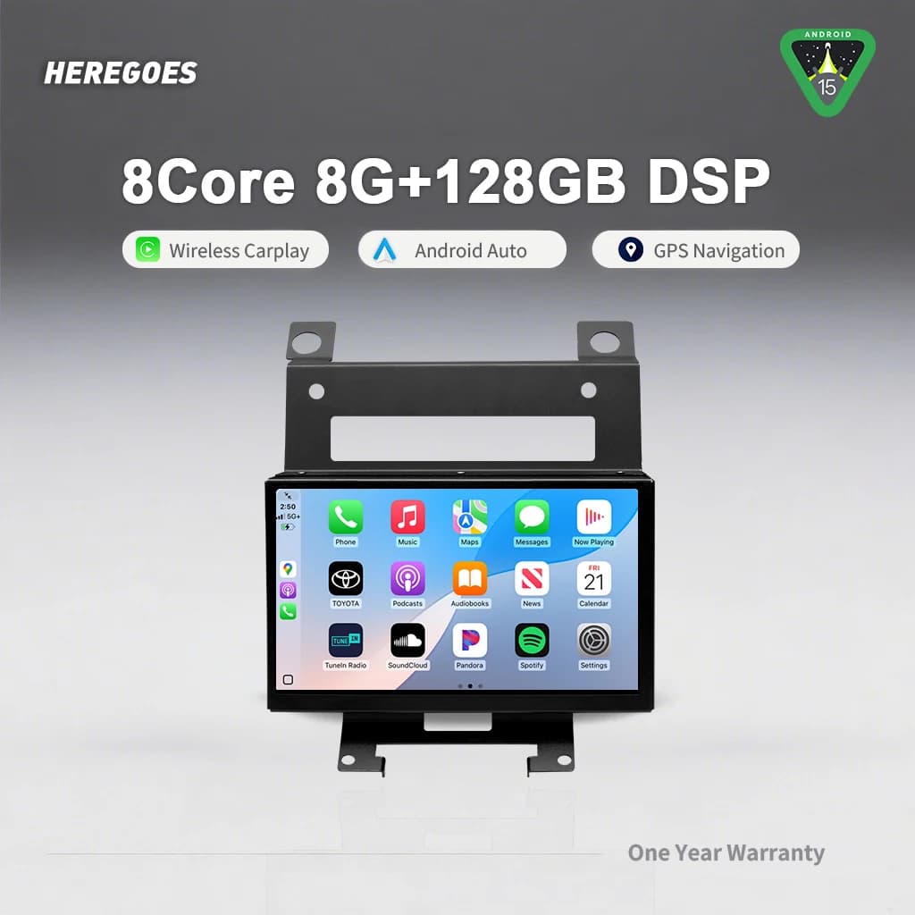8GB Android 15 Lettore DVD per auto Navigazione GPS Wifi Bluetooth Wireless Carplay Auto Radoi per Land Rover Freelander 2 2007-2015