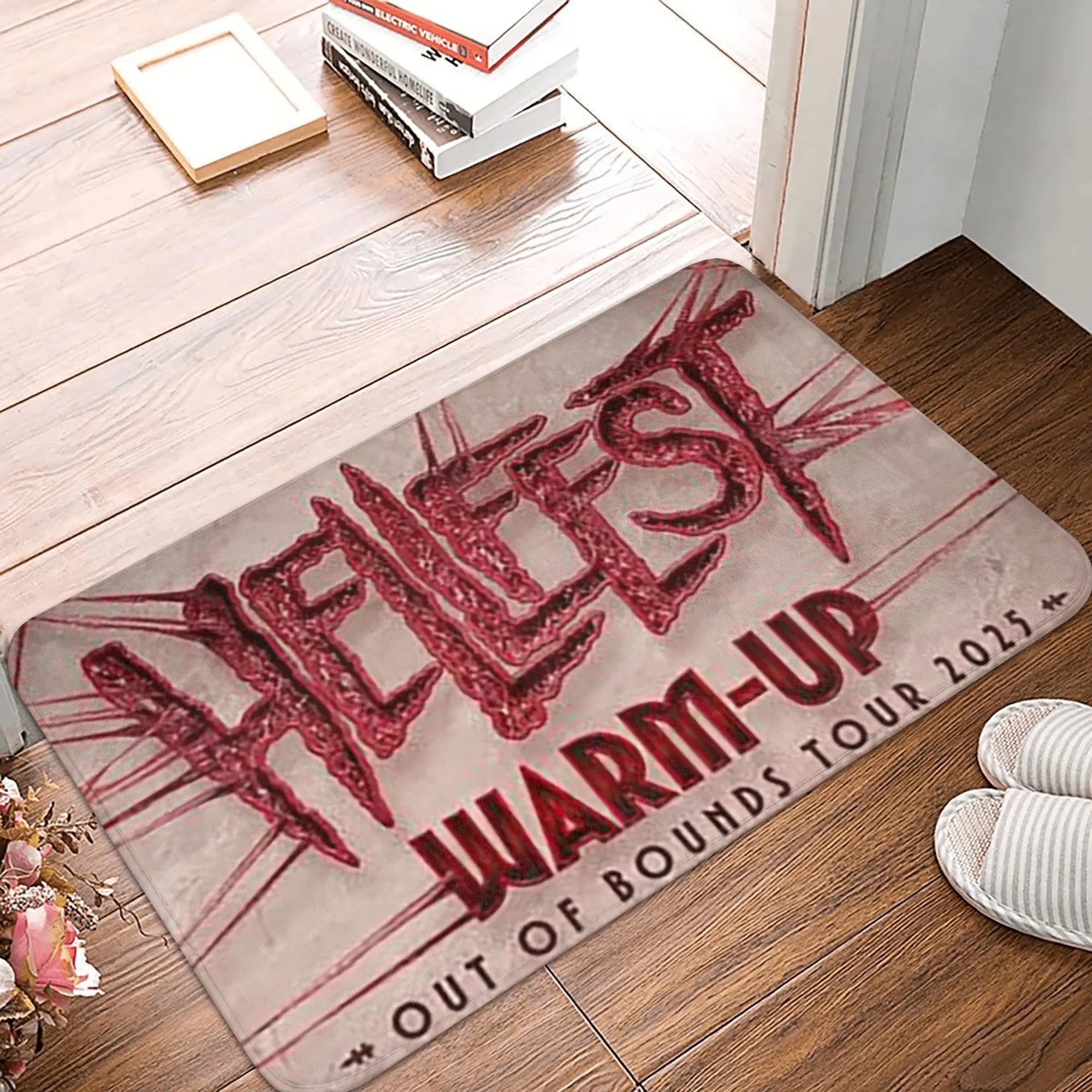 H-Hellfest Band Doormat Tappetino per ingresso cucina, tappetino antiscivolo per la casa, tappetino per bagno