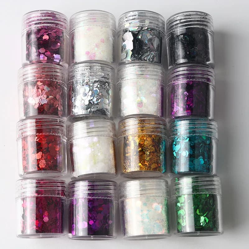 10Ml di Unghie Artistiche di Scintillio Misto Paillettes Film di Poliestere Esagonale Paillettes Colorate Unghie Artistiche Paillettes Glitter Manicure Della Decorazione