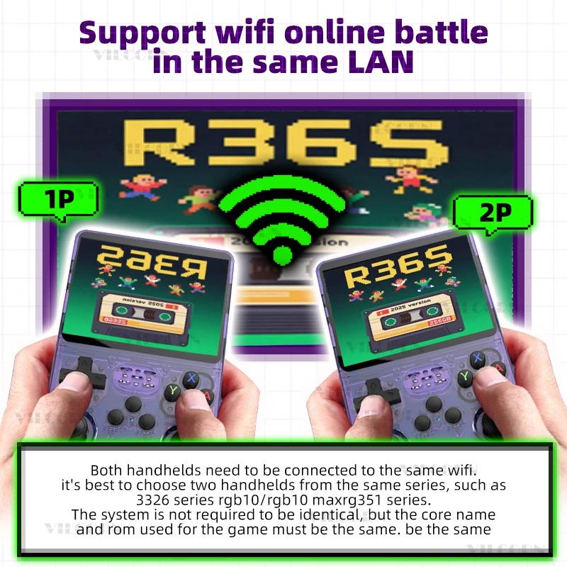 R36S Retro Gaming Console Arkos System 3.5 Inch IPS Screen Portable Pocket Reader 64 GB 15000 + 128G 20000+ Best Gift Games for Kids