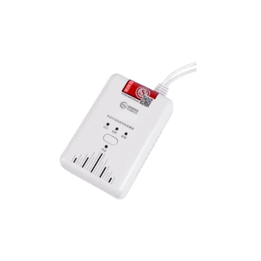 Rilevatore di Fughe di Gas WiFi Tuya Smart Home Economico con Tecnologia a Infrarossi, Allarme Sonoro e Luminoso, Rilevamento Monossido di Carbonio per la Sicurezza in Cucina