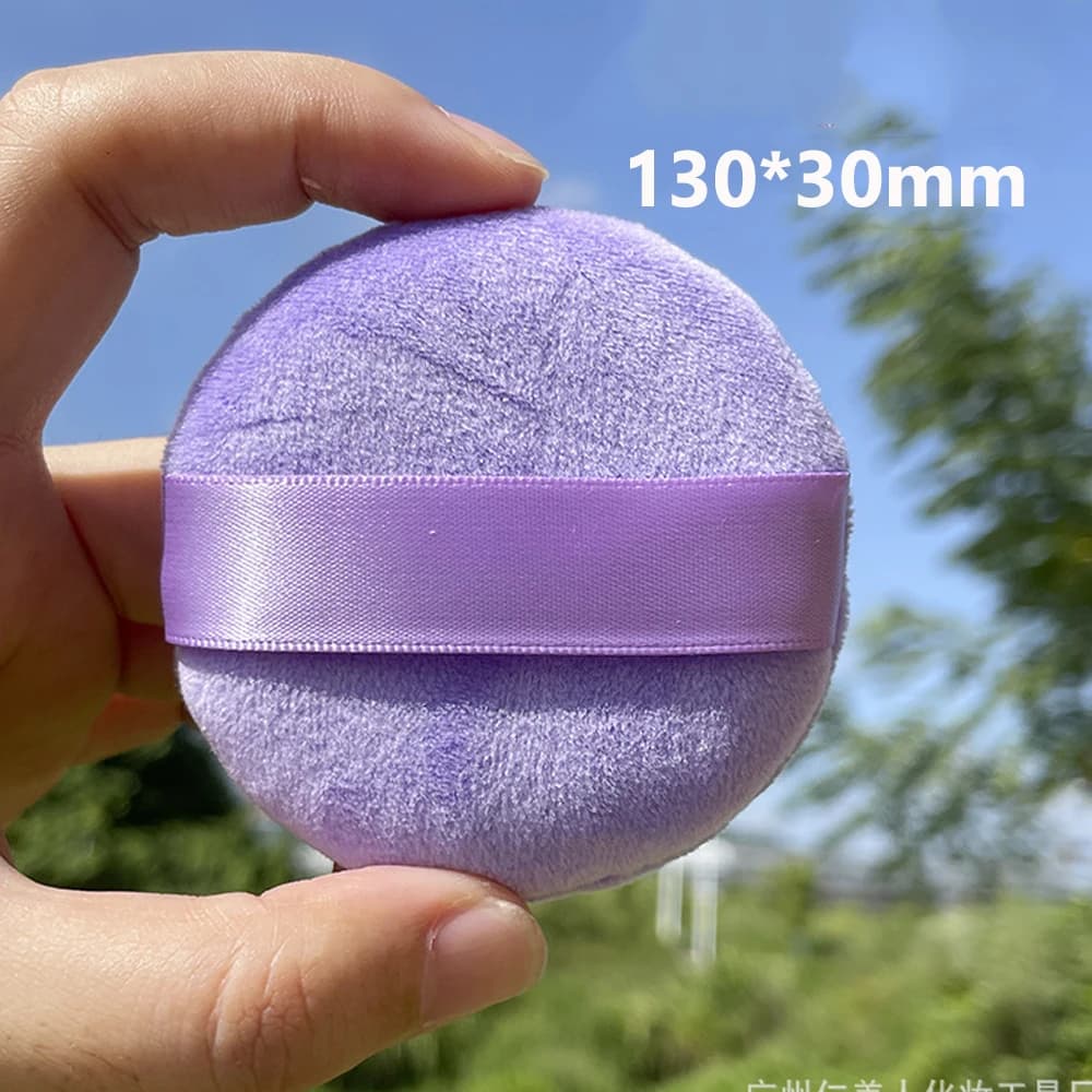 Spugnette Morbide per Trucco, Strumenti di Bellezza, Spugnette Grandi per Fondotinta, Spugna Vellutata per Polvere Secca