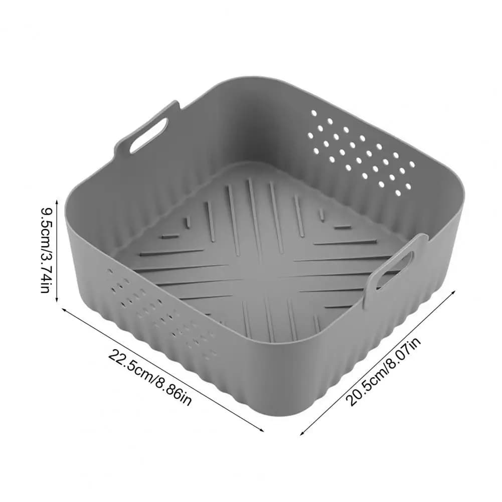 Fryer Liner Reusable Air Fryer Accessory Reusable Silicone Air Fryer Liner Mat Non-stick Dishwasher Safe Air Basket for 5.5-6.2l