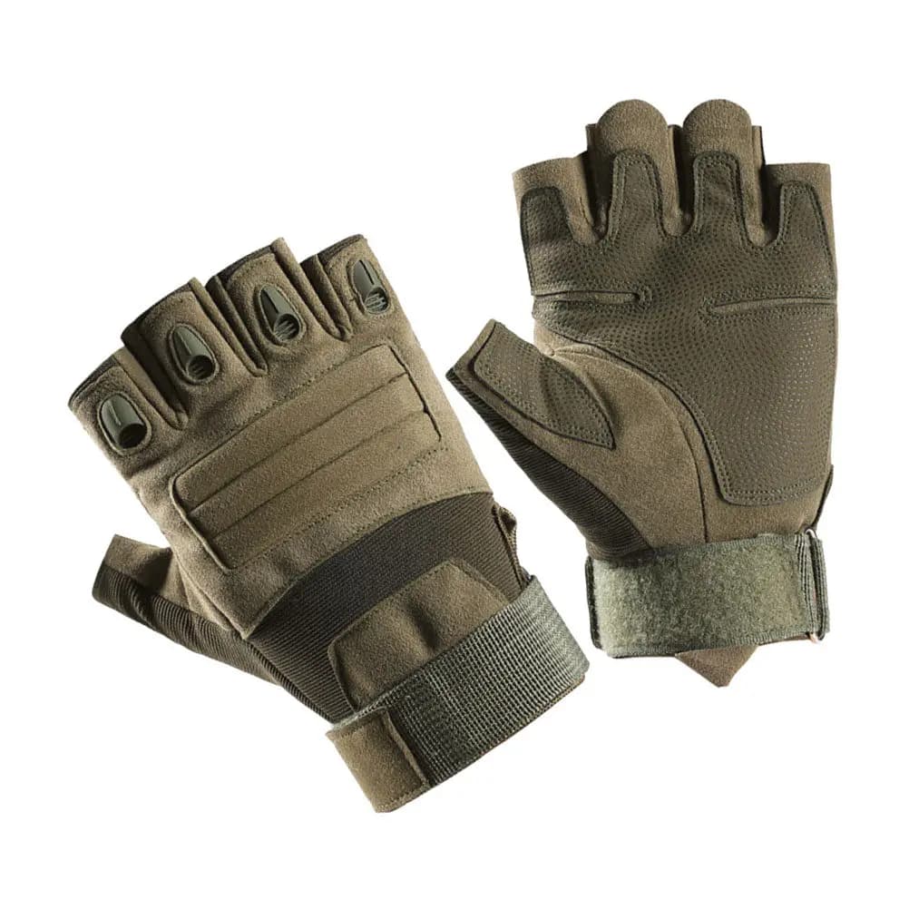 1Pair Half-Finger Gloves Unisex Warm Riding Gloves for Motorcycle Bike Cycling Mountain Biking Hiking Windproof