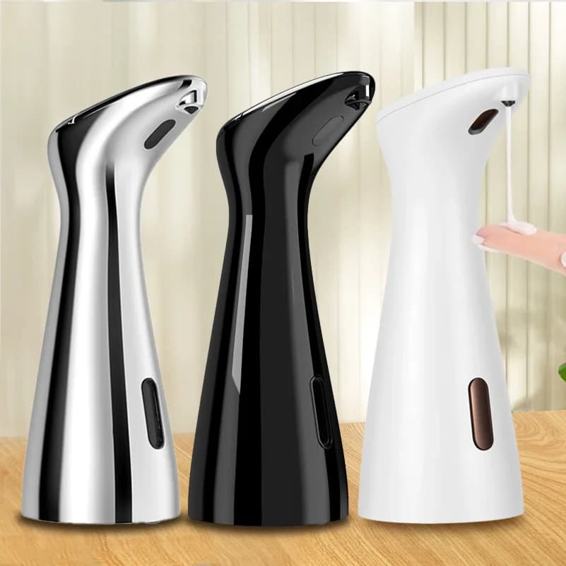 Dispenser di Sapone Automatico con Sensore 200ML, Alta Qualità, Impermeabile per Cucina, Bagno e Lavanderia