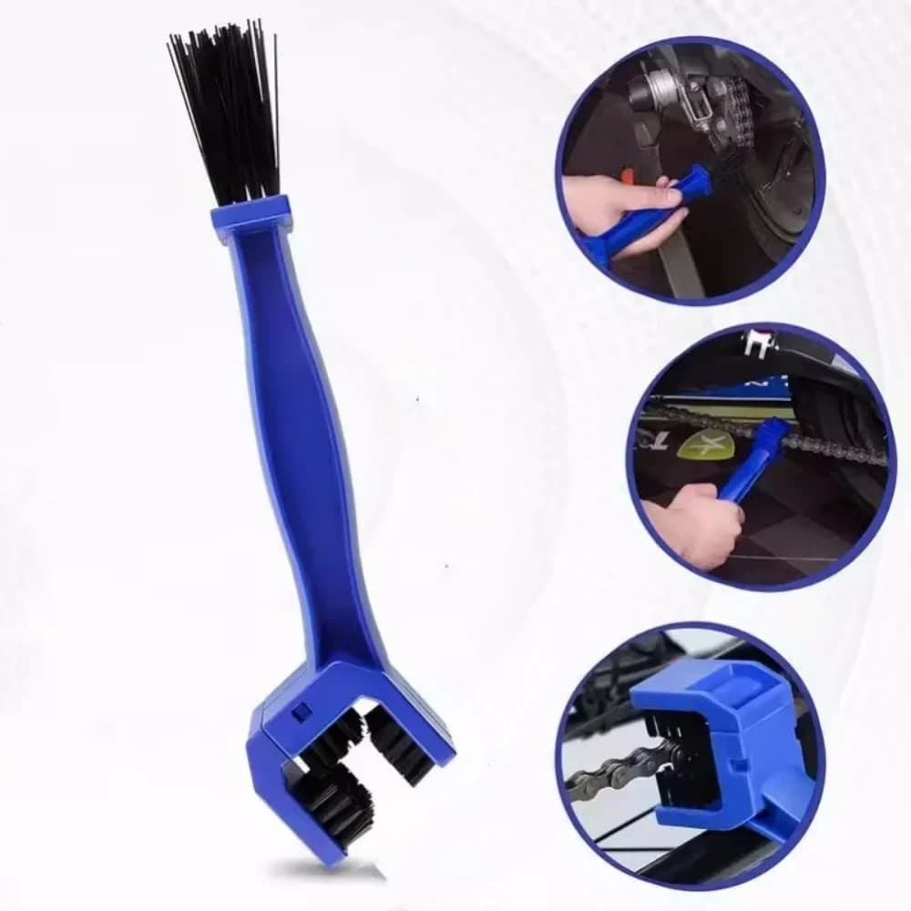 Set per la Pulizia della Catena Bici, Pulitore per Catena, Accessori per Mountain Bike, Kit di Manutenzione, Spazzola Grande per Pulizia, Attrezzi per Riparazione